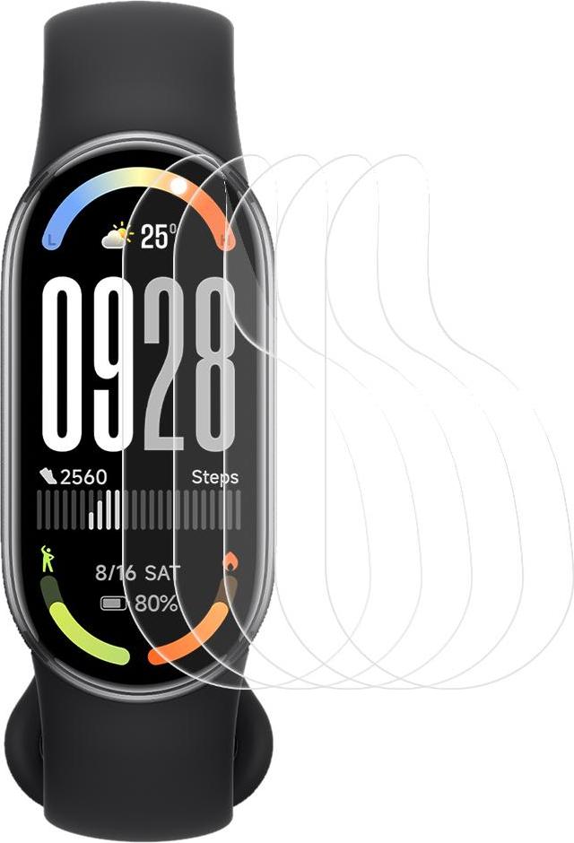 5-PACK Hydrogélové fólie pre Xiaomi Smart Band 10, bezfarebné