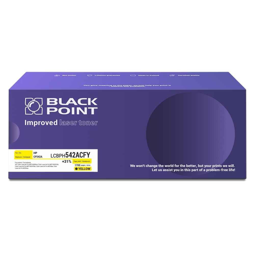 Toner Kompatibilný S CF543A - Purpurový - Pre HP: Color Laserjet Pro MFP M280nw, Color Laserjet Pro MFP M281fdn, Color Laserjet Pro MFP M281fdw