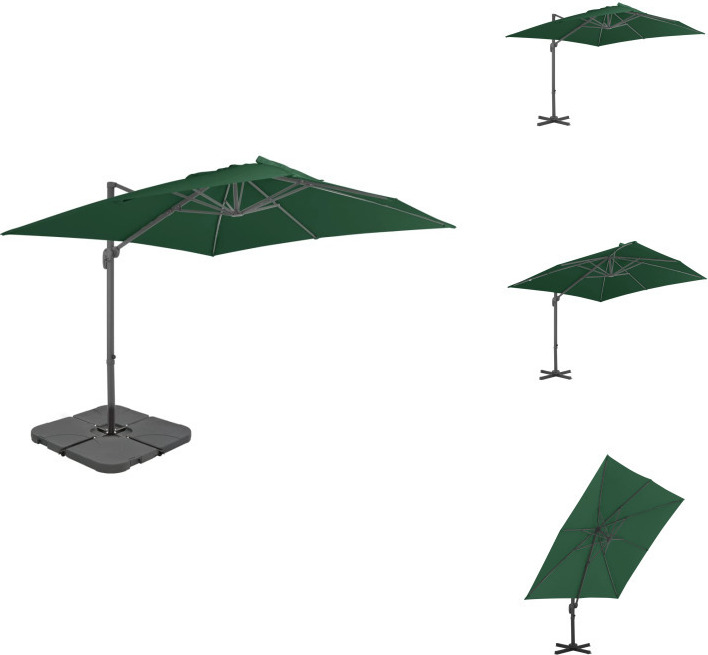 vidaXL Sonnenschirm mit Schirmständer Grün - Sonnenschirme & Sonnenschutze