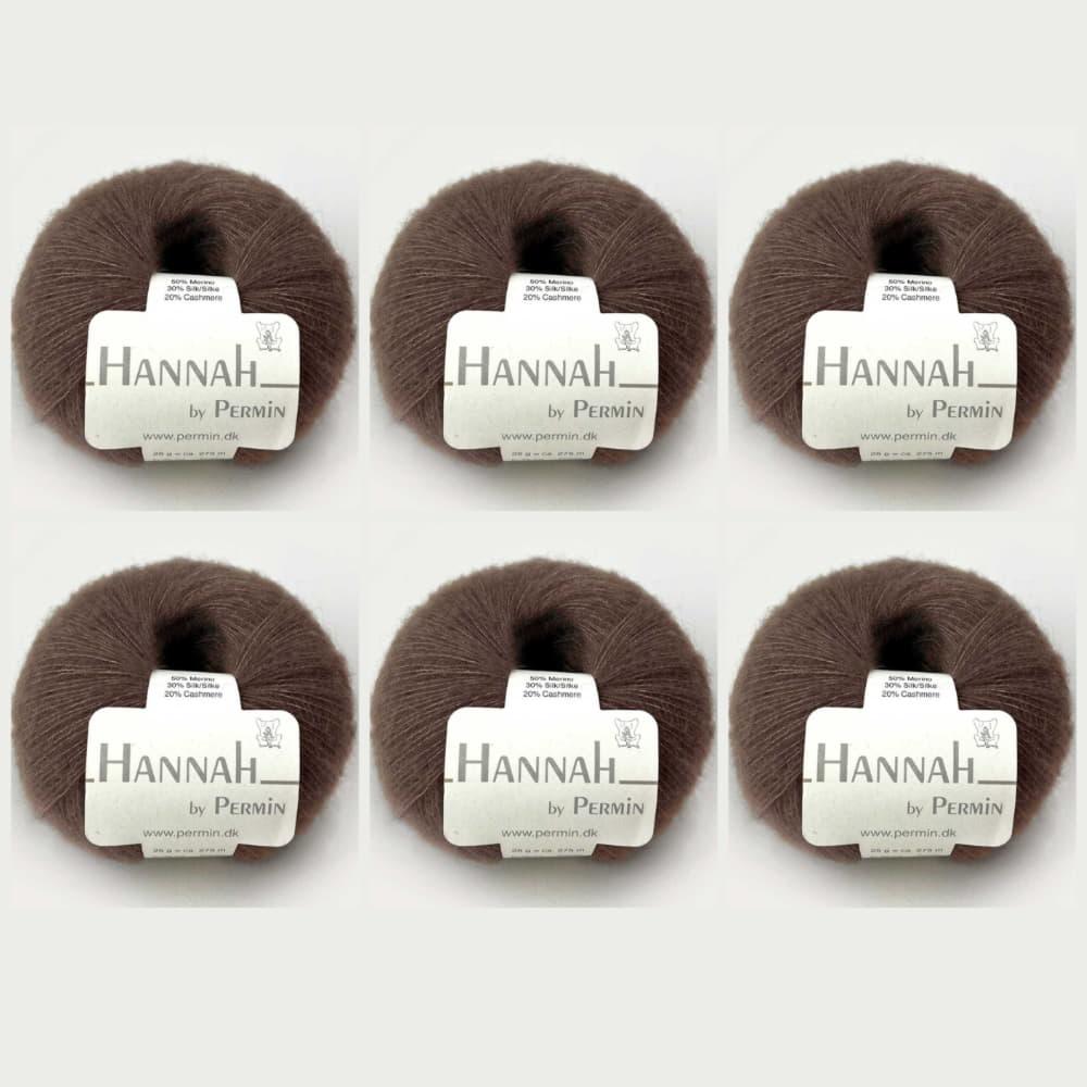 Mango 6x Hannah by Permin – Luxusgarn aus Wolle, Seide & Kaschmir (06 braun) 880106_6