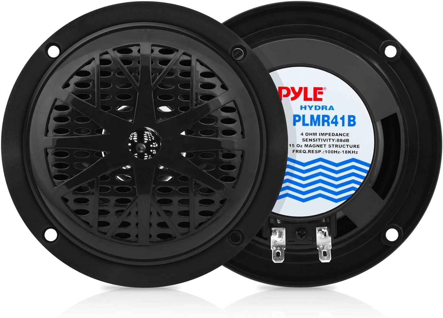 Pyle Outdoor Lautsprecher Boxen– Outdoor Box Wasserdicht 100W, geeignet als Pool Lautsprecher, Sauna Lautsprecher oder Boot Lautsprecher PLMR41B