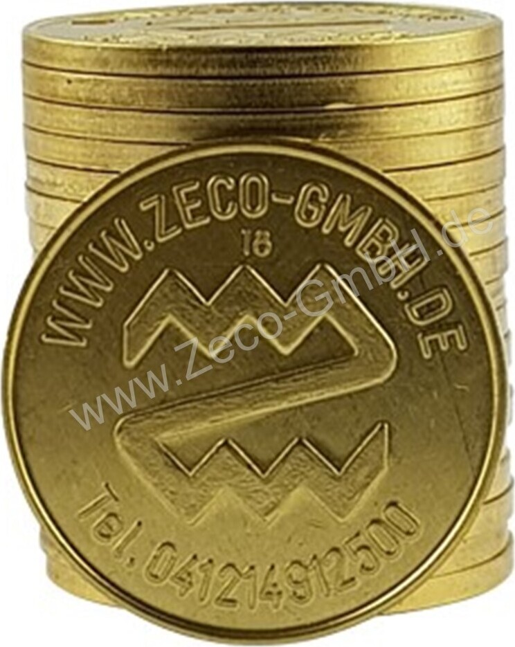 100x Zeco Wertmarke kompatibel mit Seijsener Wertmarke 921237953 0021237953 18100K