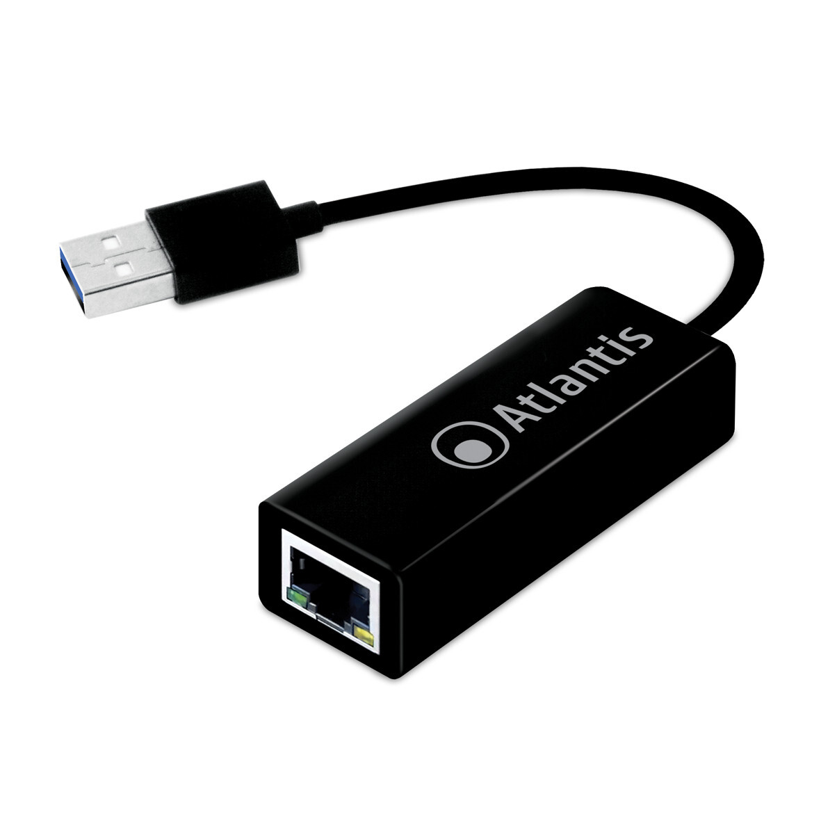Atlantis Land A02-UTL30, Kábel, USB, Ethernet, 1000 Mbit/s, Čierna