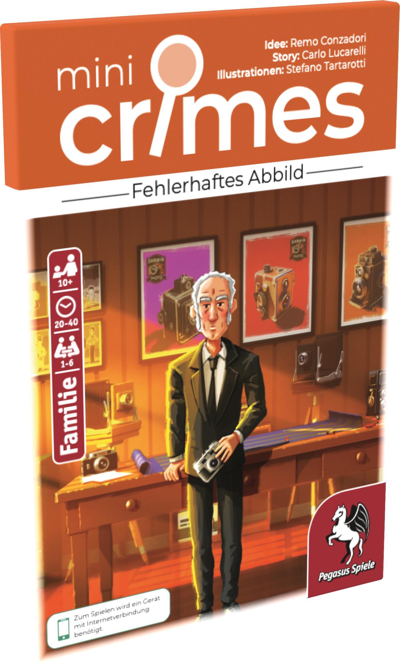 Pegasus Spiele MiniCrimes - Fehlerhaftes Abbild 19157G