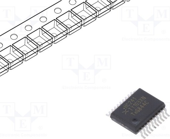 TNE 1x SMD 74HC241DB.118 , Sender, Treiber ,Leitungstreiber Kanäle: 8 _1GH_74HC241DB.118