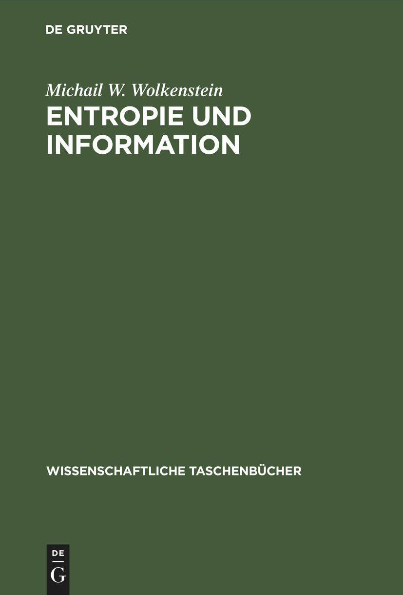 De Gruyter, De Gruyter Entropie und Information