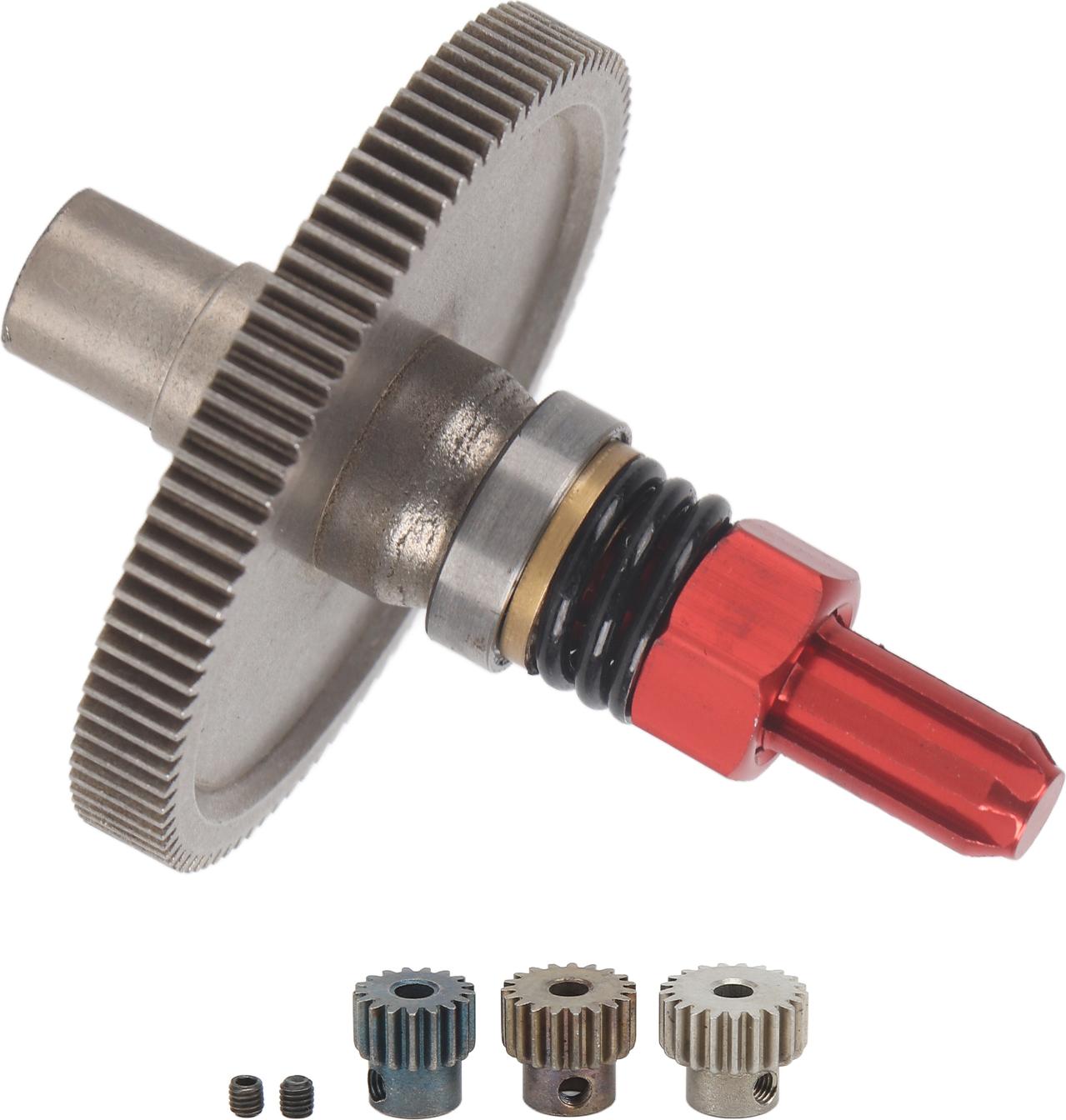 Gistuch 91T Metall-Schlupfrädersatz, Differential-Upgrade für Arrma Senton 1/10 RC-Cars, rot