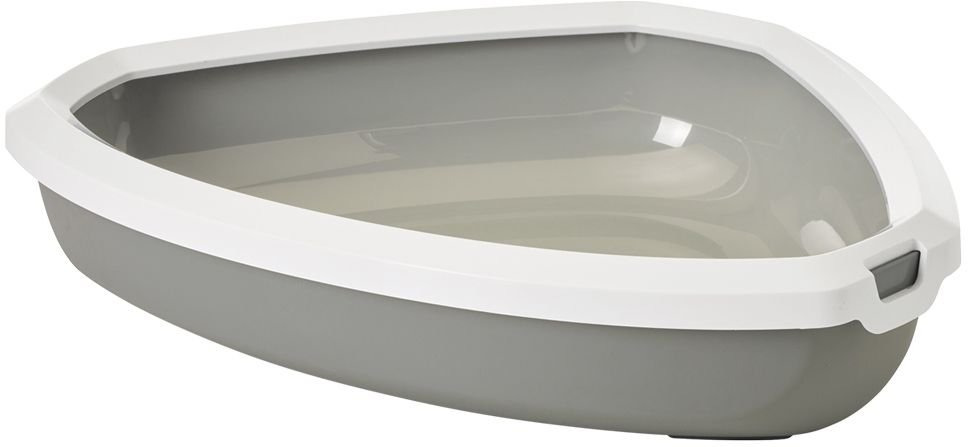 NOBBY bac à litière Rincon, gris, 58,5 x 46 x 13,5 cm