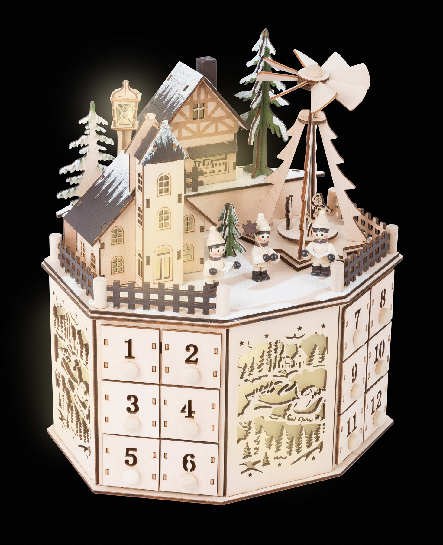 Legler Drevený adventný kalendár Vianočná pyramída