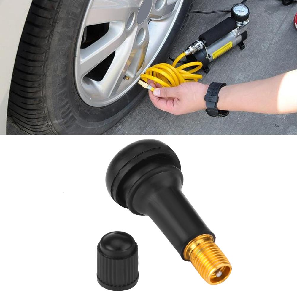 Cocosity 10 Stück Kfz-TR413-Rad-Einrastventile, kurze Gummiventile