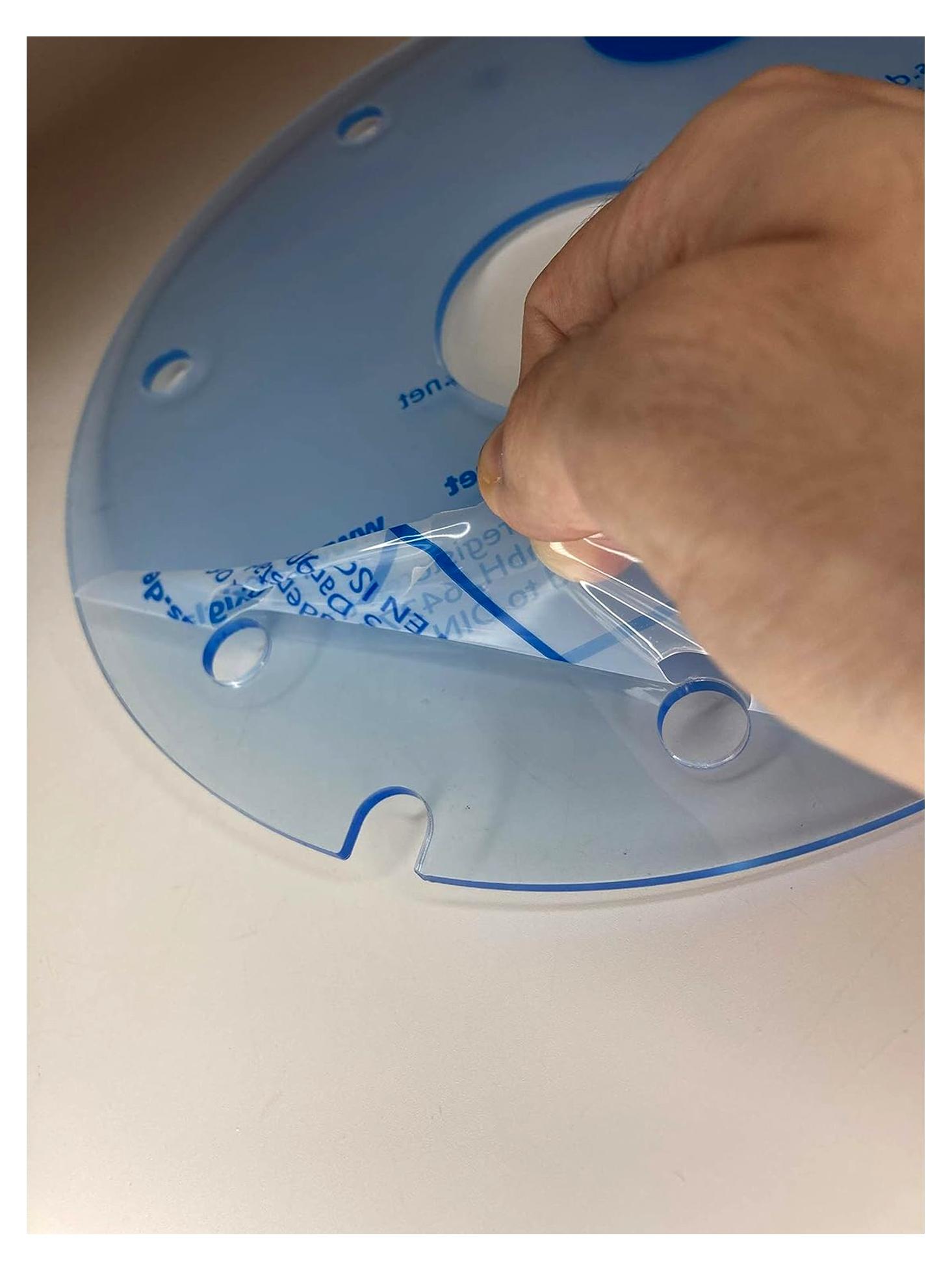 Markenlos Acrylglas-Platte mit 23,2 cm Durchmesser