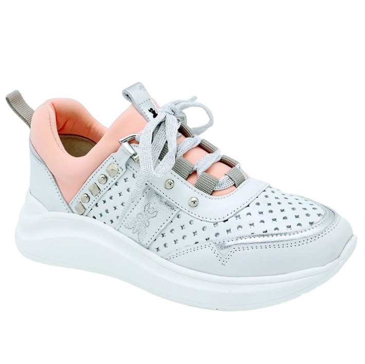 Damen Schuhe Patrizia Pepe Nappa Bianca Turnschuhe 38