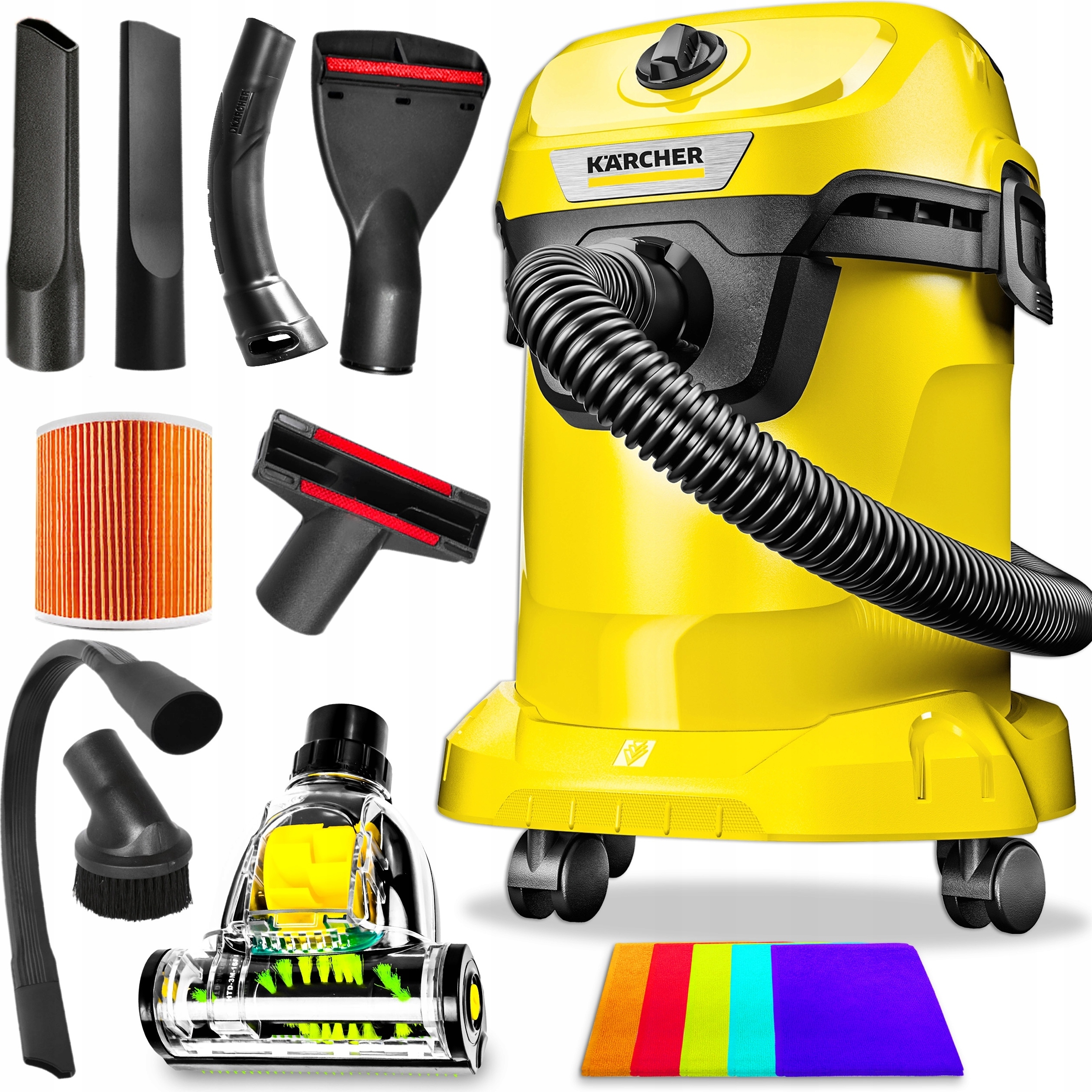 Kärcher Beutelloser Staubsauger Wd3 Karcher Düsensatz Turbo Bürstenset Pro Xl
