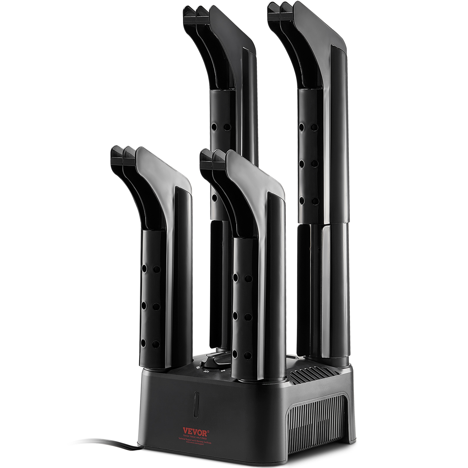 VEVOR 4-rúrkový odnímateľný sušič topánok sušič topánok tepelný ventilátor časovač