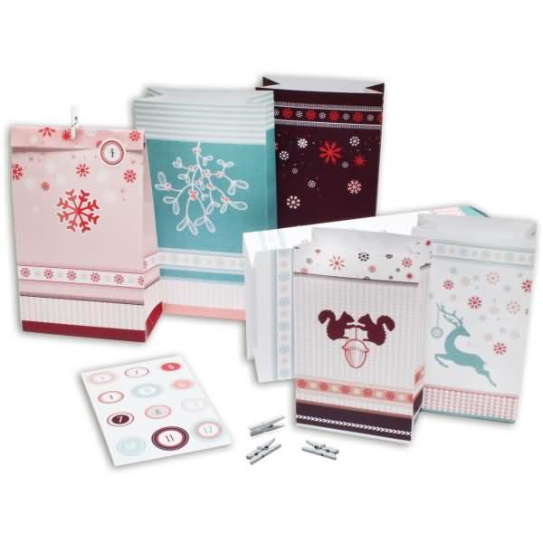 ROTH Adventný kalendár - 24 adventných vrecúšok "Zimný les" - 80333