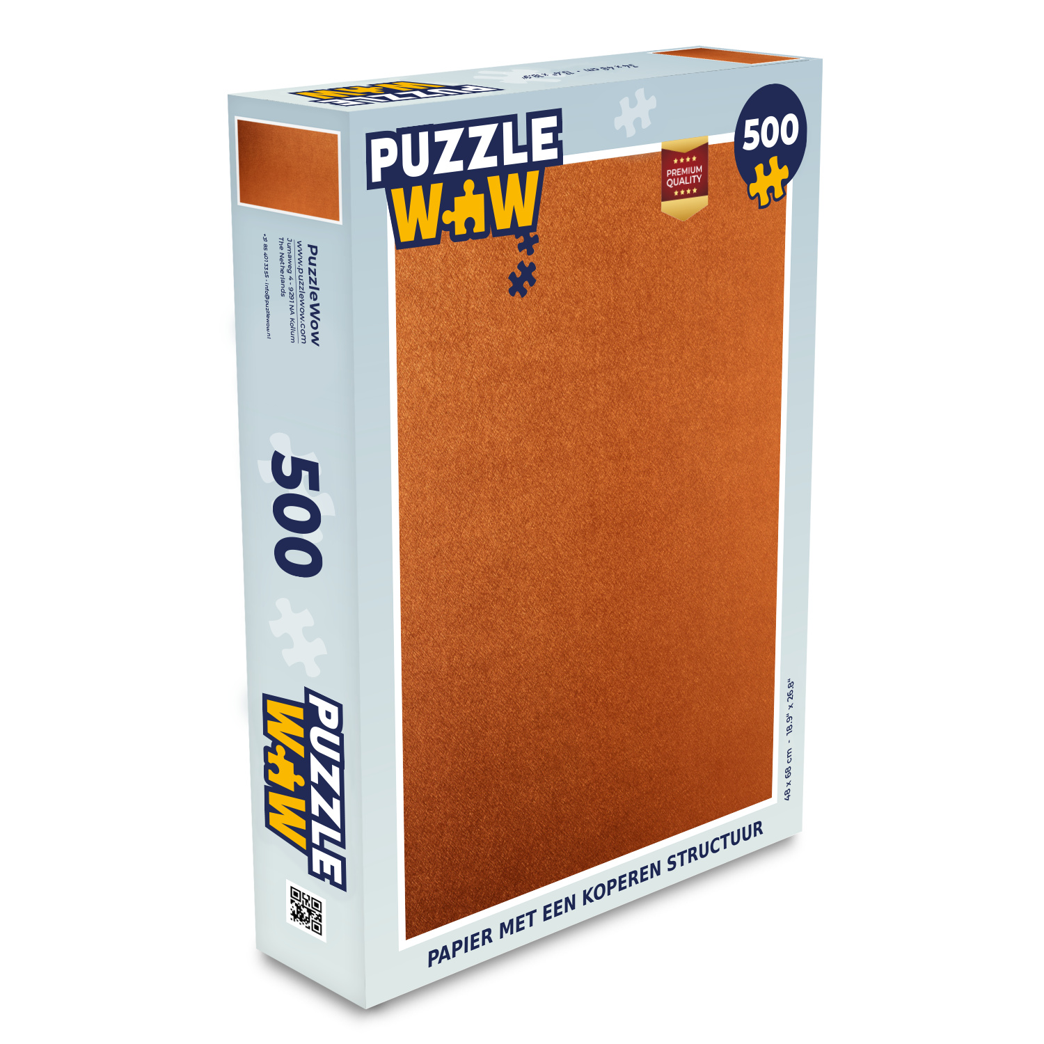MuchoWow® Puzzle 500 Teile Papier mit einer Kupferstruktur - Denken - Spiel - Toy 137|1332257
