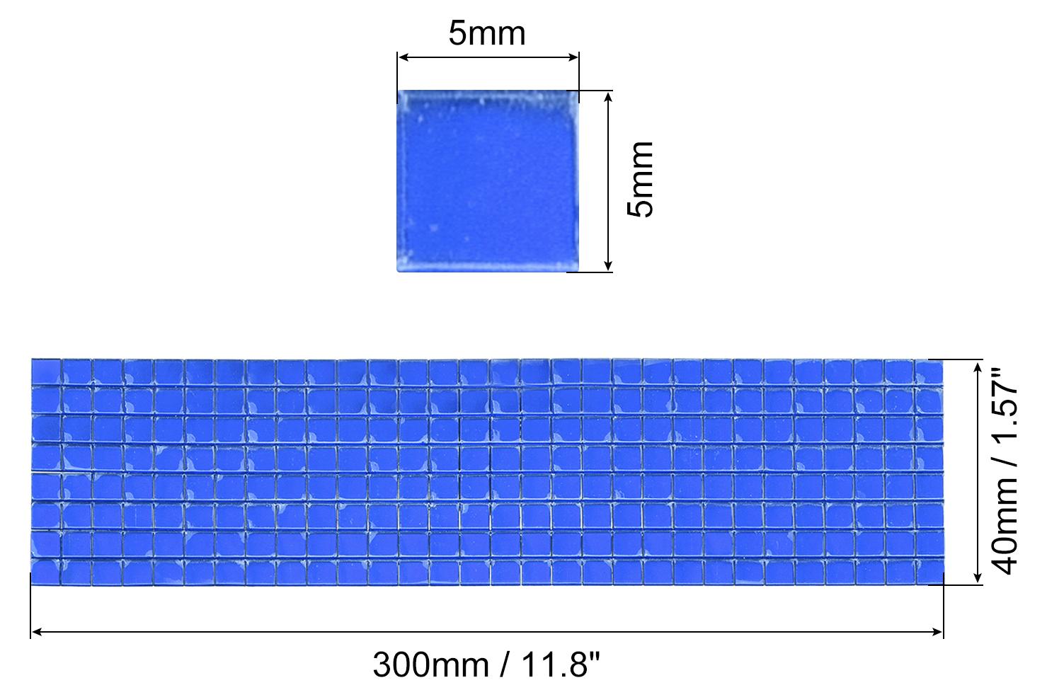 F FIERCE CYCLE 10 St¹ck Fliesenaufkleber, 5 x 5 mm Fliesenfolie Bad Mosaikfliesen Fliesen ¹berkleben f¹r Bad K¹che Wohnzimmer Dekoration - Blau a23110300ux0527