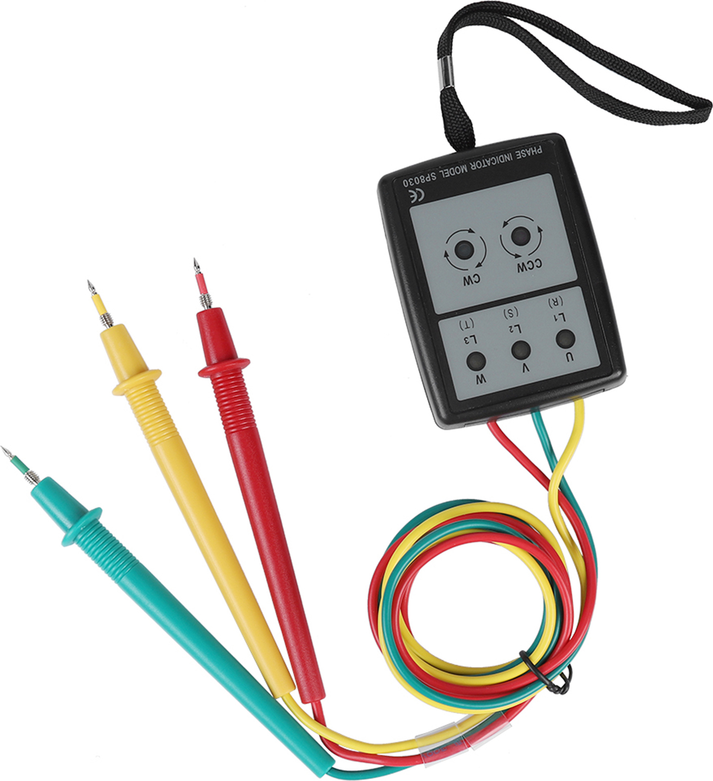 Cocosity Digitaler Phasenindikator,Phasenindikator,Phasensequenzindikator,Phasendrehungsindikator,3-Phasen-Indikator SP8030