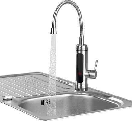 DS Produkte Küchenarmatur mit integriertem Durchlauferhitzer Maxxmee edelstahl 4974