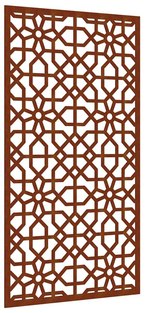 vidaXL Garten-Wanddeko 105x55 cm Cortenstahl Maurisches Design 824477