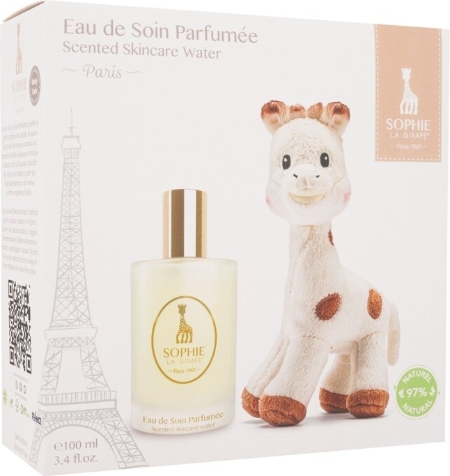 SOPHIE LA GIRAFE ( PARIS 1961) Sada vôní Eau de Soin Parfumée 100 ml + Plyšová žirafa (parfumovaná voda bez alkoholu) NOVINKA/OVP