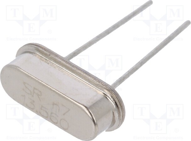 TNE 2x Resonator: Quarz THT 13,56MHz 20pF 30ppm HC49-S 13.56M-49S-SR Quarzresonatore _1GH_13.56M-49S-SR
