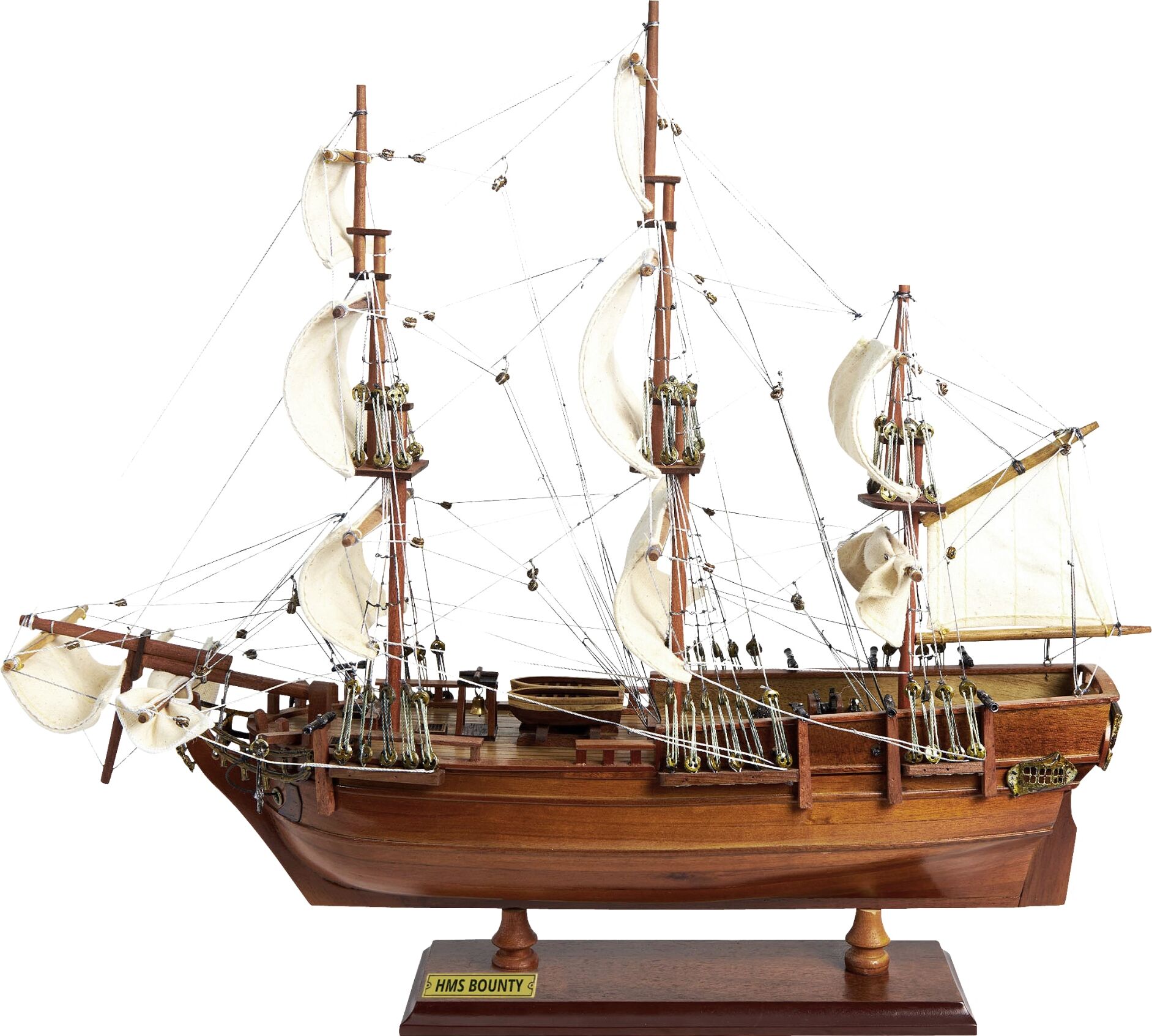 Aubaho Segelschiff HMS Bounty Modellschiff Holz Schiff - kein Bausatz Keine