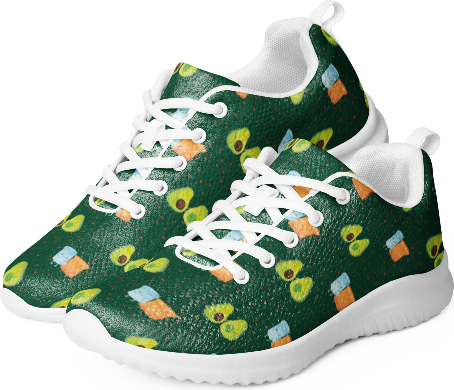 Mr. & Mrs. Panda Sneaker Damen Avocado Pärchen Größe 42 1/2 - Grün - Geschenk, Hochzeit, Schwarz, Laufschuh, Liebe, Babyshower, Familie, Fitnessschuh, Babyparty, Bunt PD-1631197-STANDARD