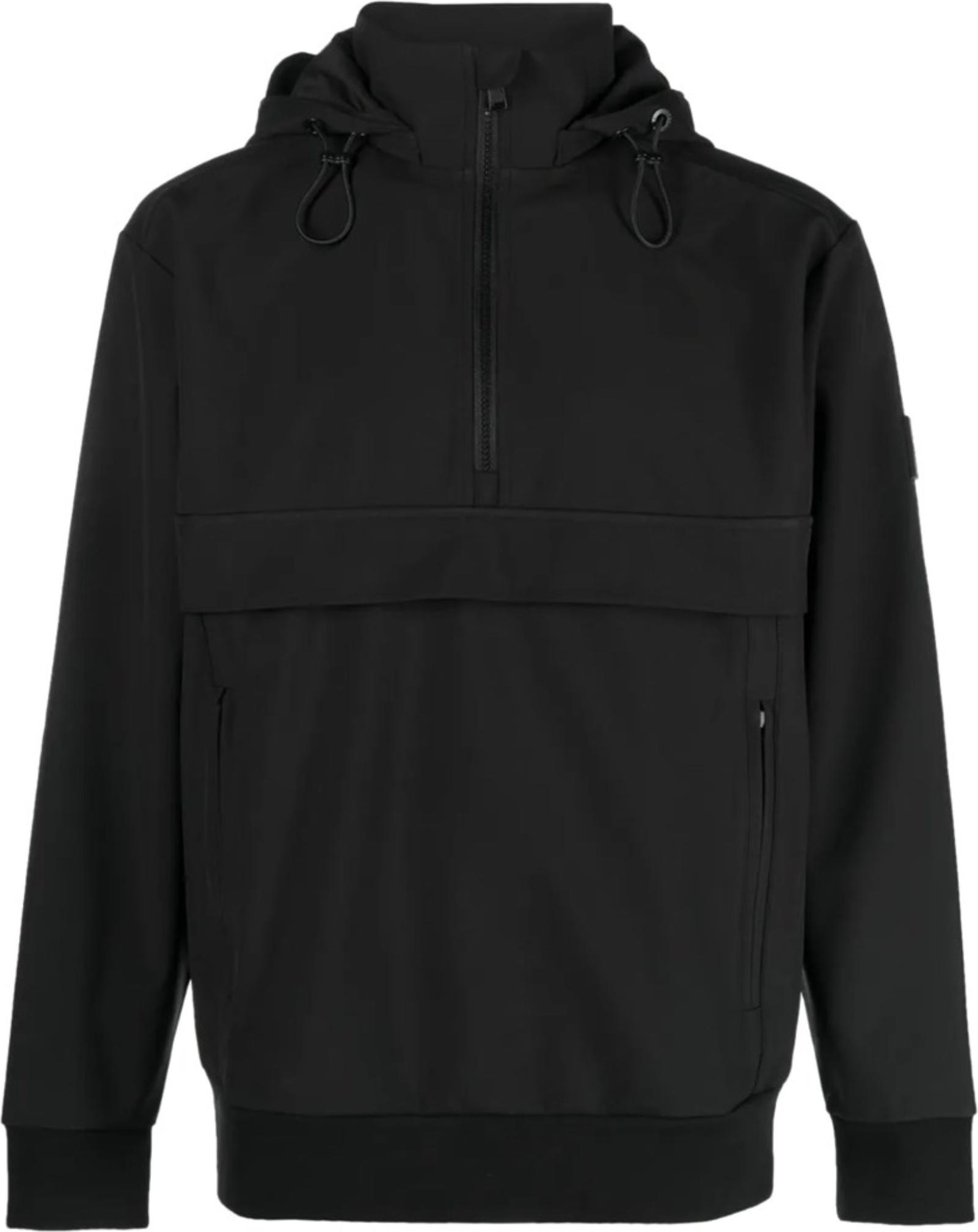 Hugo Boss Herren Jacke 50494430 mit verstellbarer Kapuze, gerader Schnitt, hüftlang