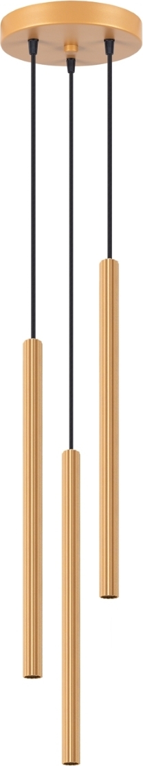 Pendelleuchte ARCHE 3P Gold 3xG9 8W Stahl 120x20x20cm Sollux Lighting