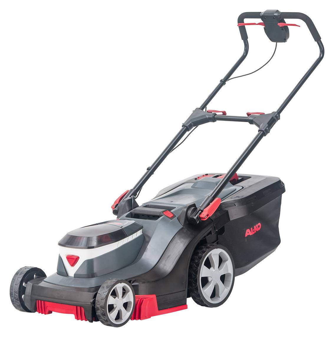AL-KO Akku-Rasenmäher 382 Li Premium, 38 cm Schnittbreite, für Rasenflächen bis 400 m², 6-fache zentrale Schnitthöhenverstellung (ohne Akku) 113906