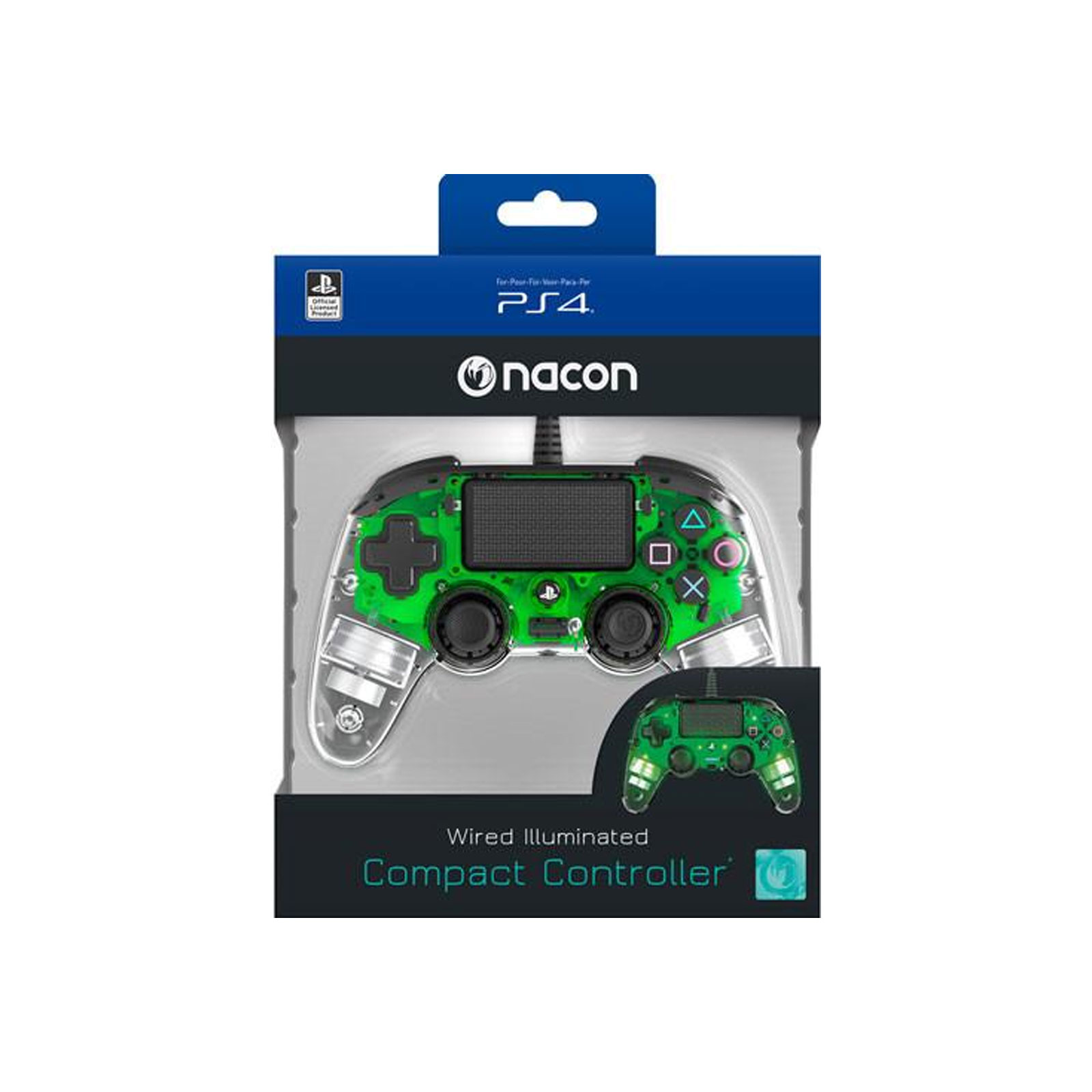 Ovládač Nacon PS4 Light Edition Green