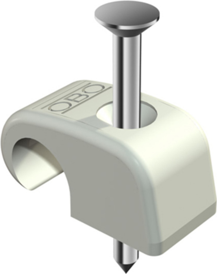 OBO Nagelschellen 7-12 mm mit 35 mm Stahlnagel, 100 Stück 2228734