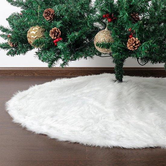 OEM Weißer Pluschneuschnee Weihnachtsbaum-Ornament, festliche Baumhülle, Weihnachtsbaum-Decke (90 cm) 2026