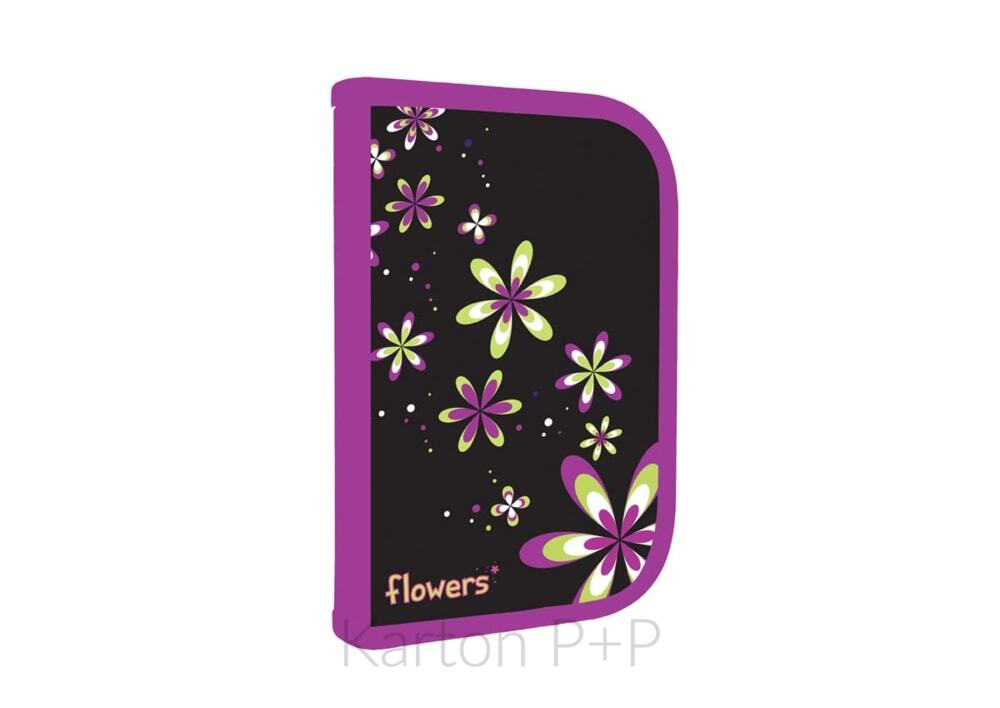 Karton PP Karton P+P Federtasche mit Klappe, gefüllt mit Modeblumen 3-507A