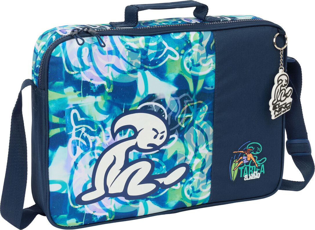El Nino Schultasche El Niño Kook Marineblau 38 x 28 x 6 cm