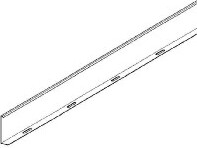 NIEDAX Trennwand - Kabelrinnen-Trennprofil 3000 mm RW 110