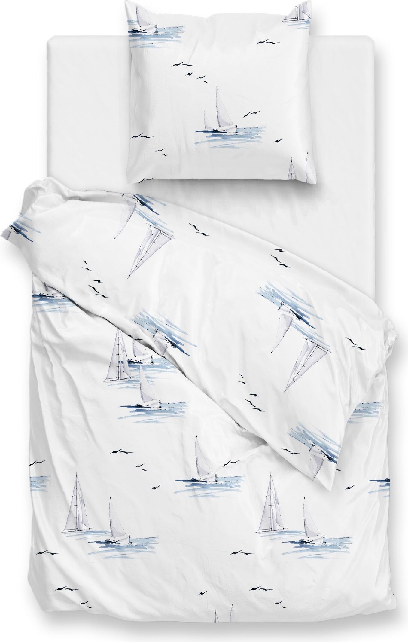 Zo!Home ZO! Home Renforcé Bettwäsche - alia - Segelboot, weiß 200 x 200 cm Segelboot, weiß 9423