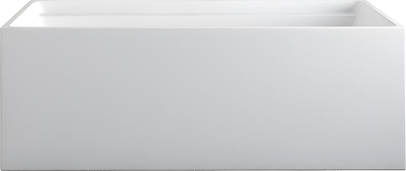 Vente-unique Rechteckige freistehende Badewanne - 232 l - 150 × 75 × 60 cm (L × B × H) - weiß - Acryl - ASPIUS