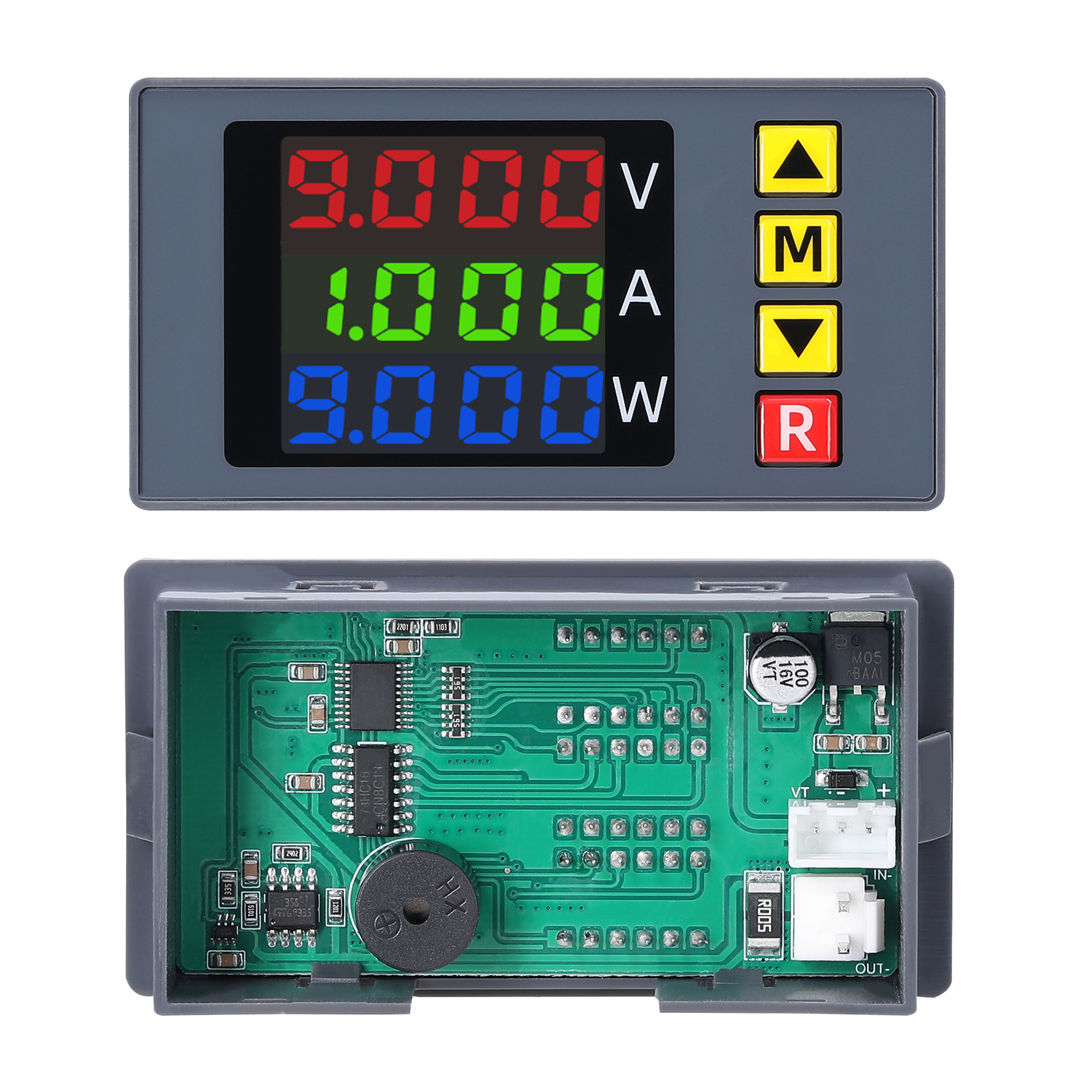 BM730 3v1 Meter napätia a prúdu 4-miestny digitálny voltmeter Multifunkčný ampérmeter so zvukovým signálom Podporuje jemné nastavenie zobrazenia napätia a prúdu s funkciou zvukovej signalizácie nízkeho napätia a nadprúdu