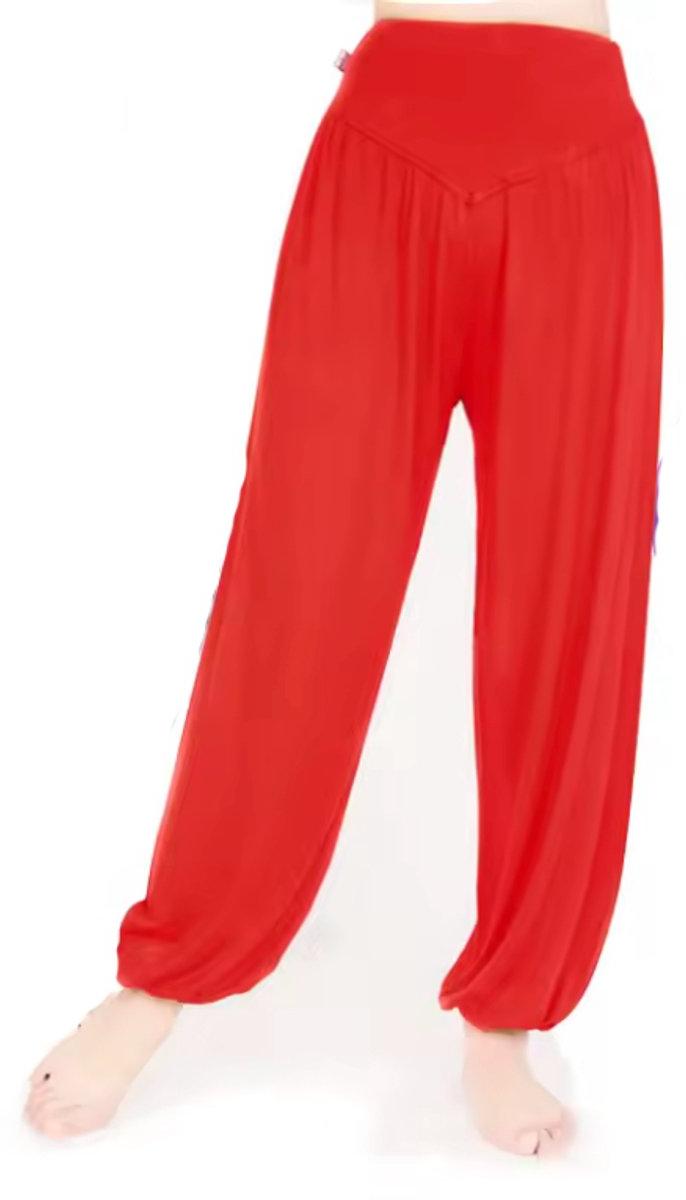 Rot/Rosa Haremshose – Chill-Hose – Chill-Hose – Haremshose – Rot – Größe XL (passt wie ein L) – Yoga-Hose – Baggy-Hose – Boho – Passt klein – CHPN 227413