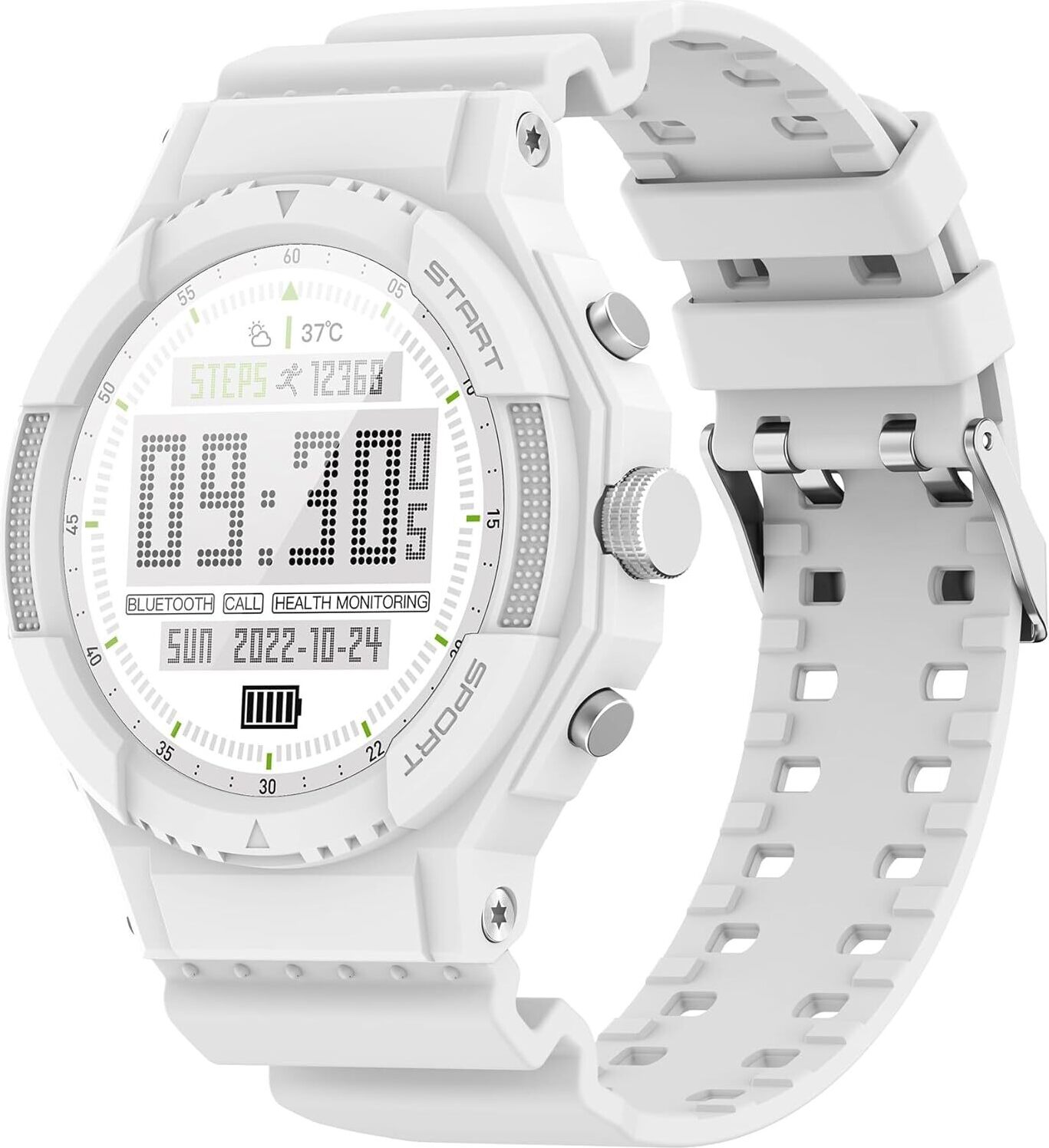findtime Herren Smartwatch mit Telefonfunktion, GPS Tracker, Schrittzähler, Gesundheitsuhr, Blutdruck, Schlafmonitor, Herzfrequenz, Sportuhr, Sprachassistent