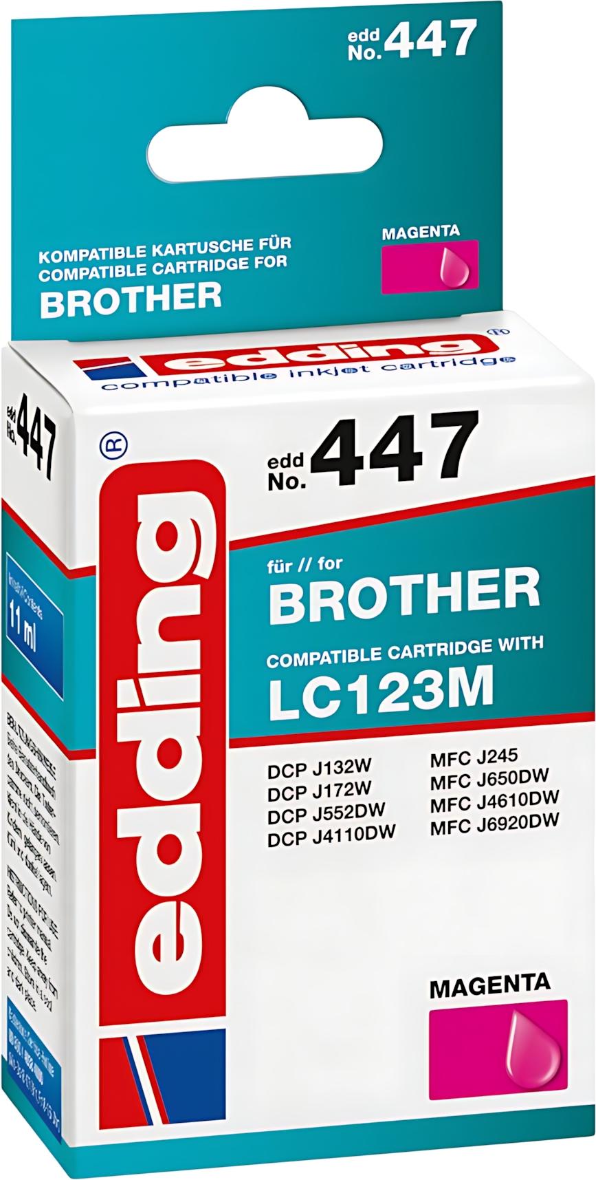 Edding EDD-447, Purpurová, 11 ml, 1 kusov, Balenie po jednom kuse