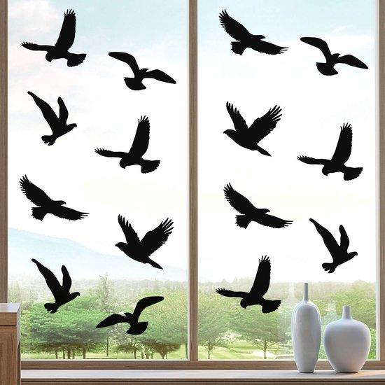OEM Raamstickers in Vogelvorm, 20 Stück, Grote Sticker, Vogelalarm, Sicherheit, Fensterbeschutzung 2026