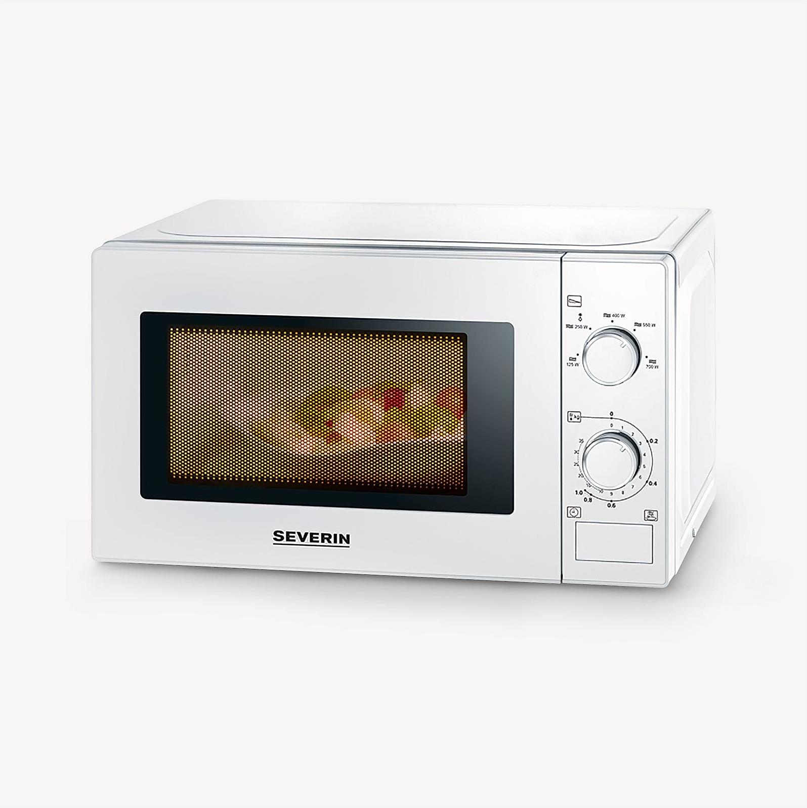 SEVERIN Mikrowelle MW 7770 MW 7770 weiß Automatische Abschaltung, Mikrowelle Mikrowellengerät Timer Mikrowelle Mit Timer 7770000
