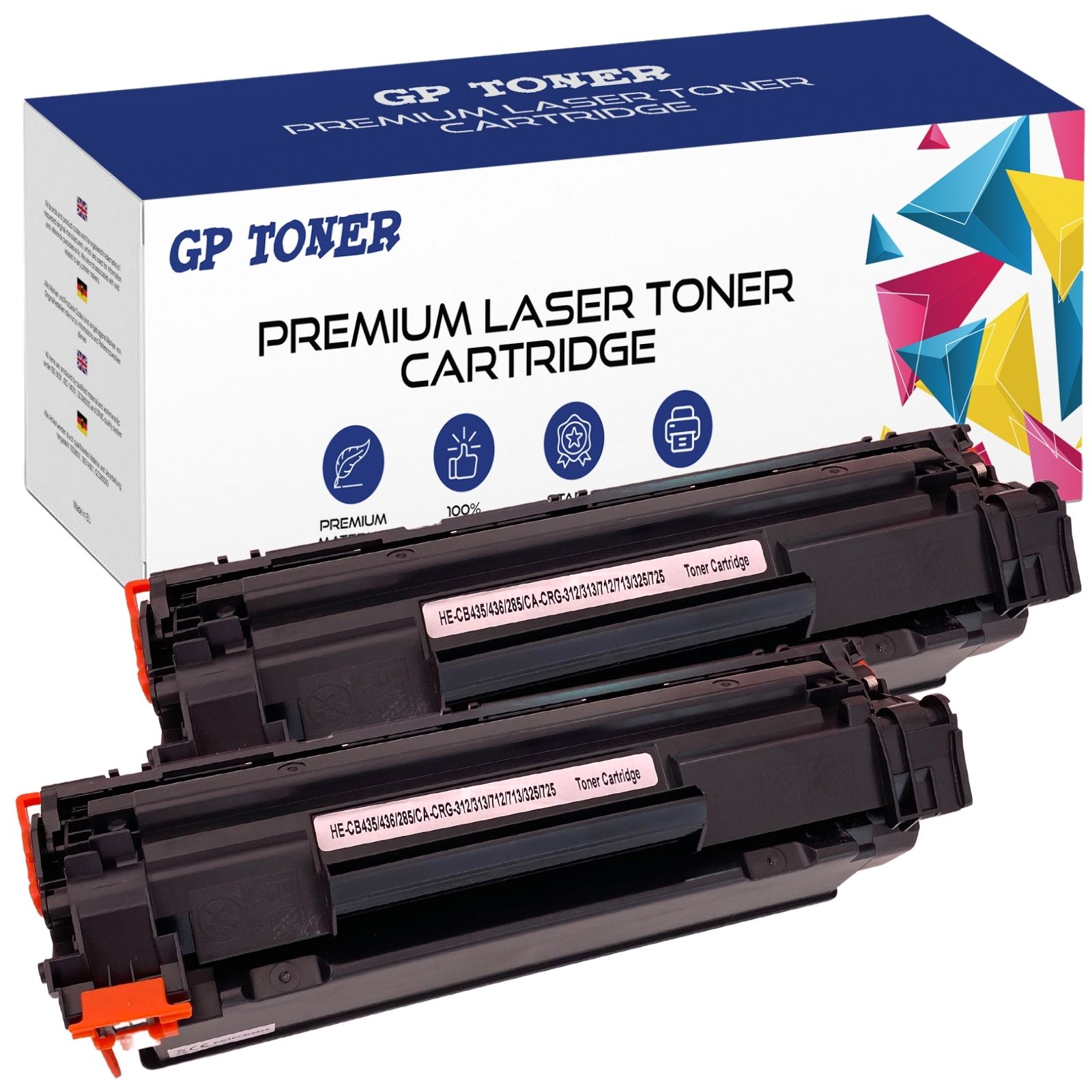 2x Kompatibilný toner pre HP CB435A/CB436A/CE285A LaserJet M 1120A MFP LaserJet P 1101 Čierny