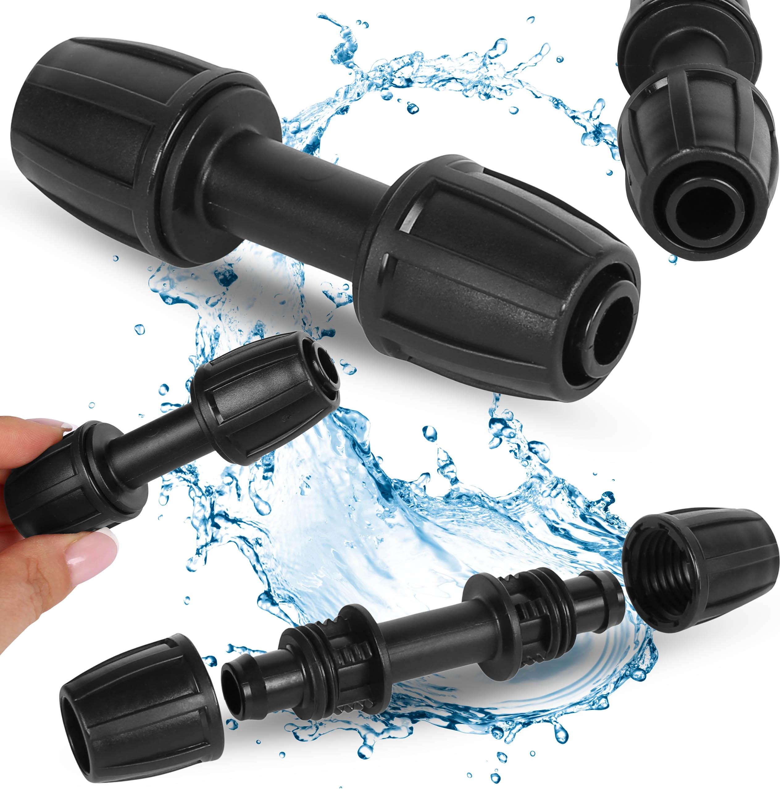 sarcia.eu WATERMIL Durchgangsverbinder QJ 16x16 mm für Bewässerungssystem, Gartenschnellkupplung 1 Stück