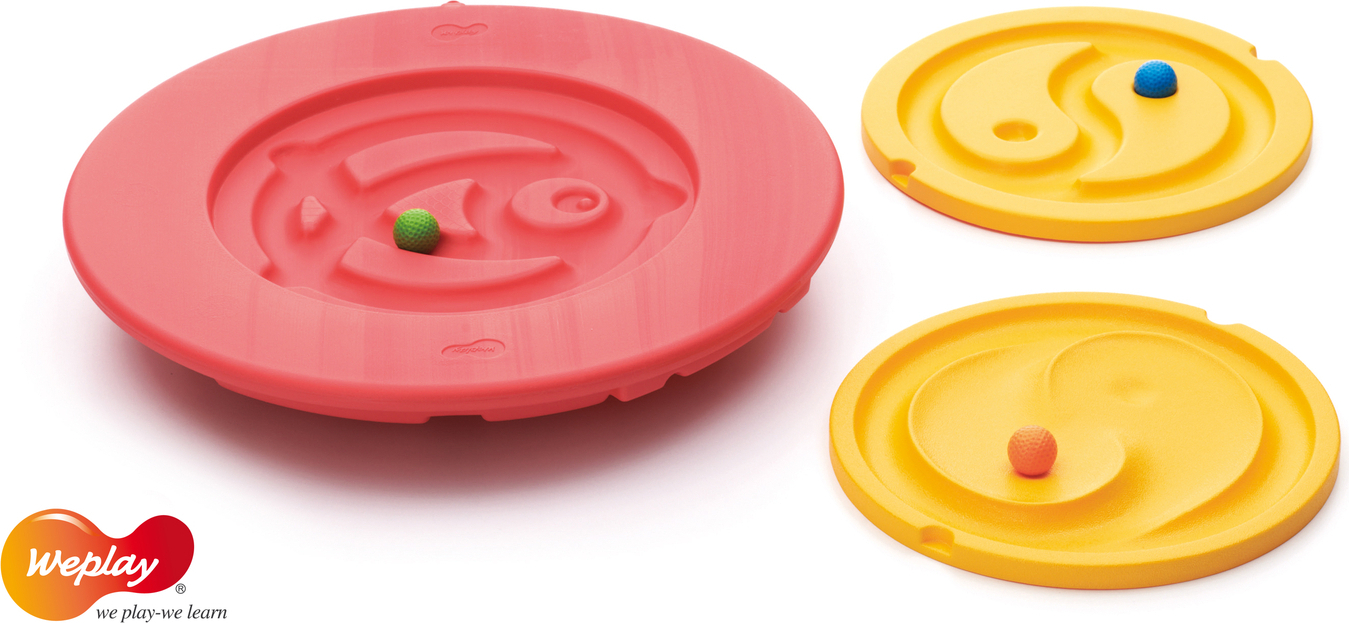 Weplay KP0004.1 Tai Chi Taiji Balance Board rot, Größe S, rot EDUKP0004