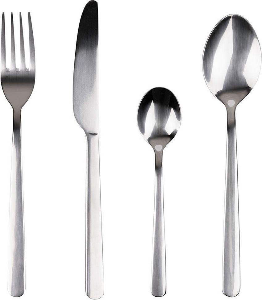 Besteck San Ignacio Erde Edelstahl glänzend versilbert Earth