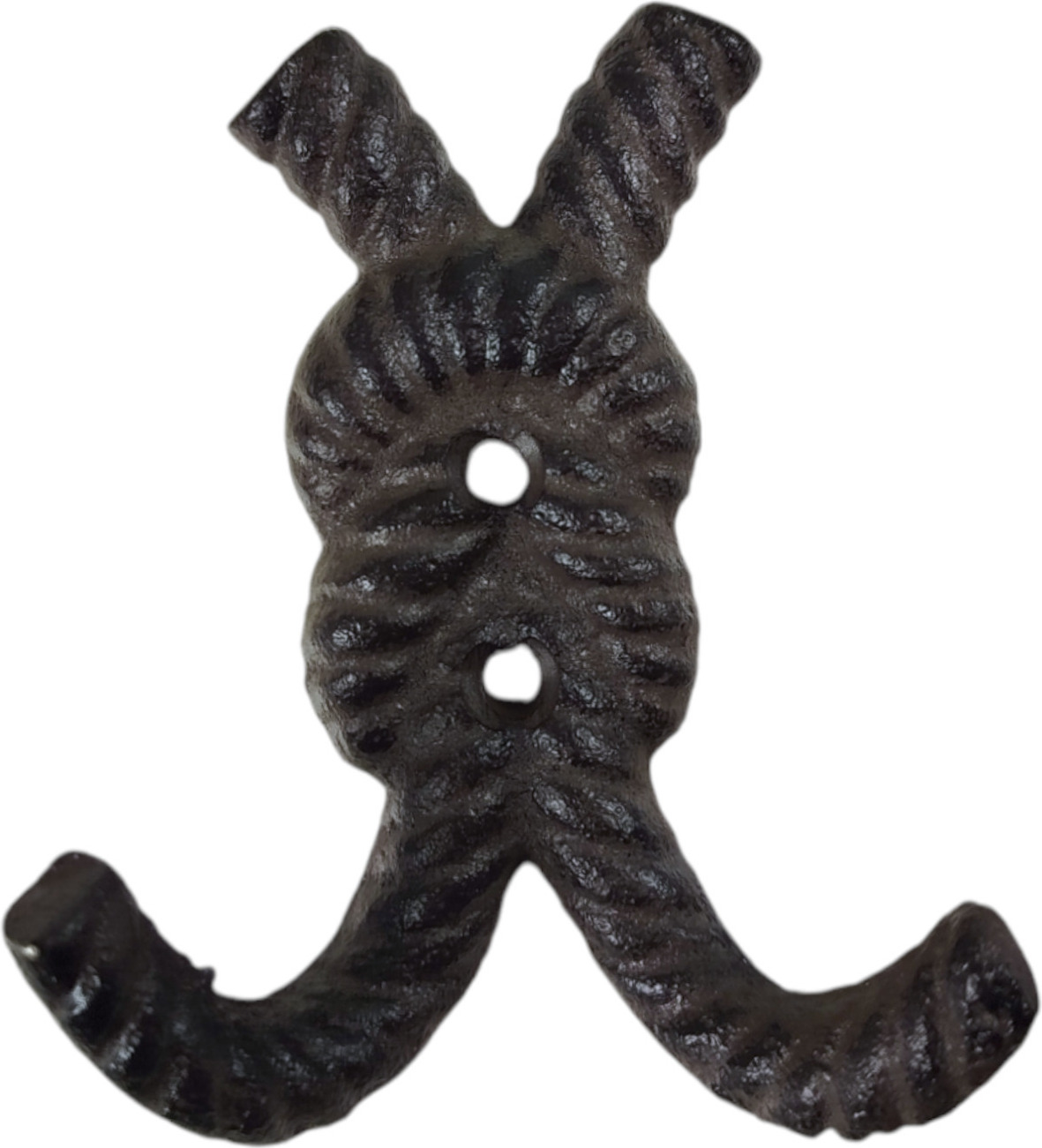 FTWDesign Kreuzknoten Wandhaken - Maritime Deko aus Gusseisen